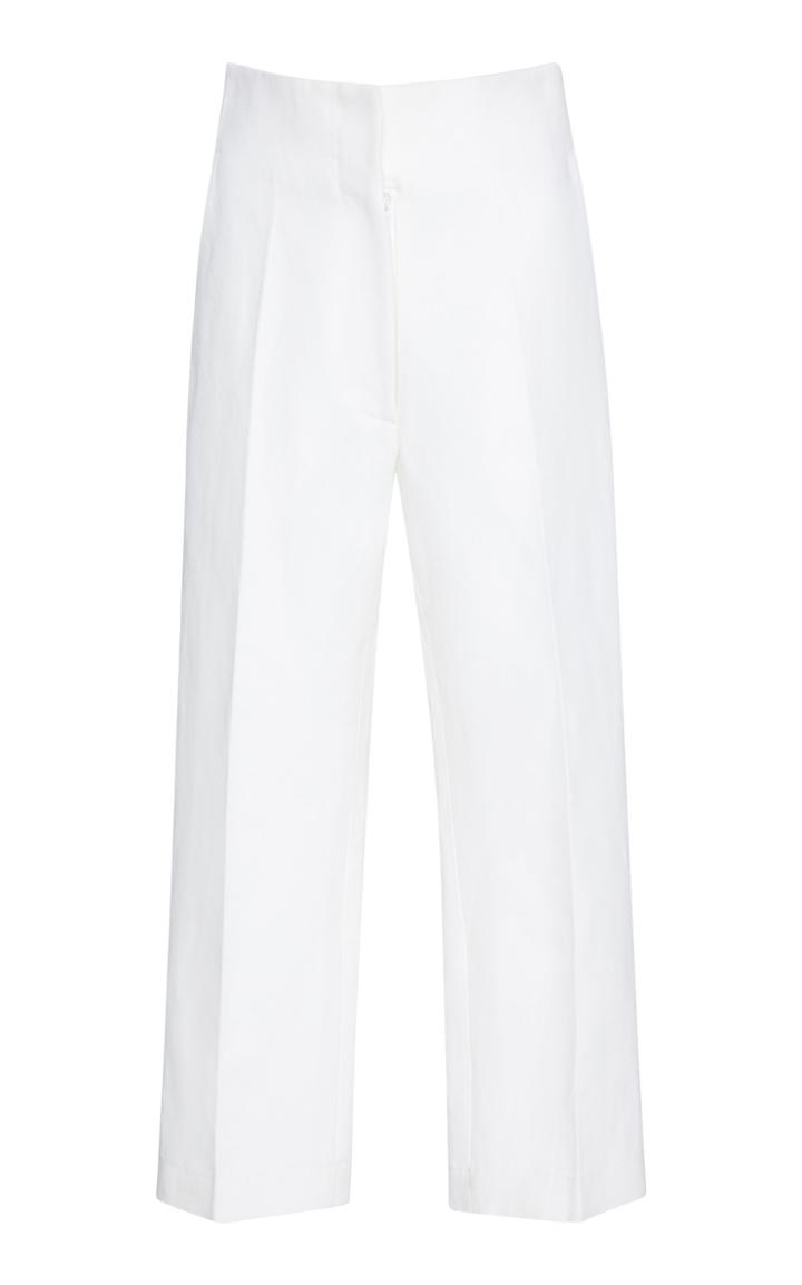 Racil Arthur Cotton And Linen Straight-leg Pants