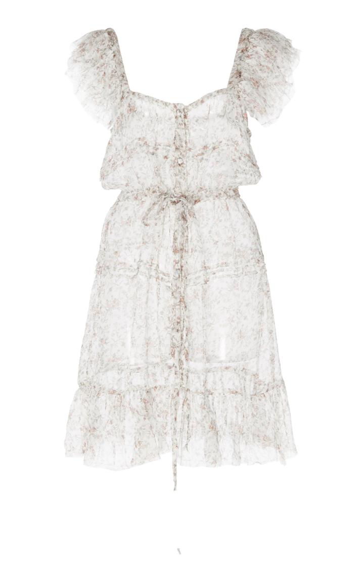 Sir The Label Tilda Floral Silk Mini Dress