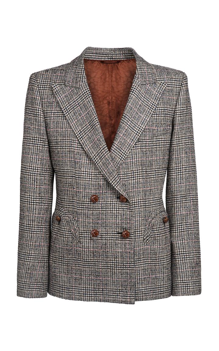 Blaz Milano Longwood Charmer Checked Wool-blend Blazer