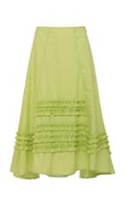 Moda Operandi Molly Goddard Jane Ruffle-detailed Cotton Midi Skirt Size: 8