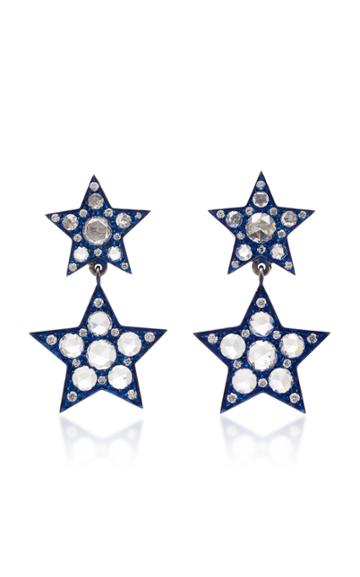 Busatti Estella Collection 18k Gold And Diamond Earrings
