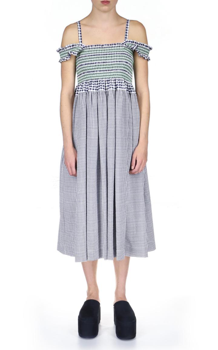 Moda Operandi Molly Goddard Kylie Midi-length Cotton Gingham Dress