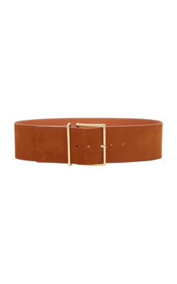 Maison Boinet Exclusive Wide Nubuck Leather Waist Belt