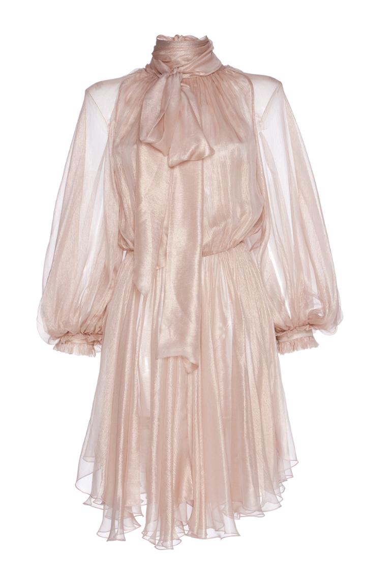 Maria Lucia Hohan Rose Long Sleeve Mini Dress