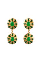 Moda Operandi Valre Gold-plated Flourish Jade Earrings