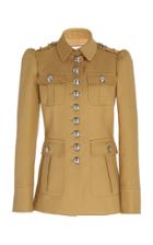 Moda Operandi Michael Kors Collection Cotton Twill Military Jacket Size: 2