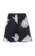 Semsem Palm Embroidered Shorts