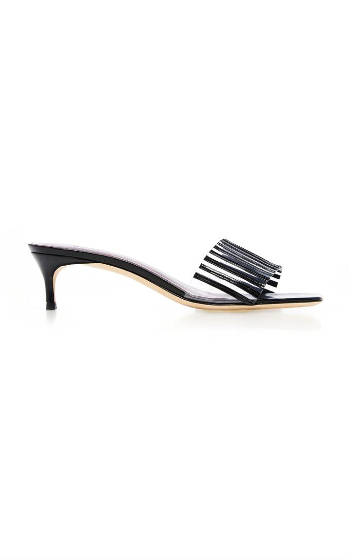 Moda Operandi By Far Mei Semi Patent Leather Sandals Size: 35