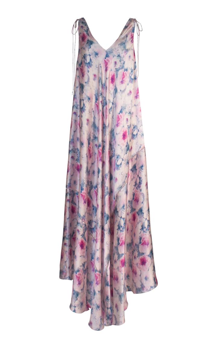 Alejandra Alonso Rojas Carmen Floral Silk Dress