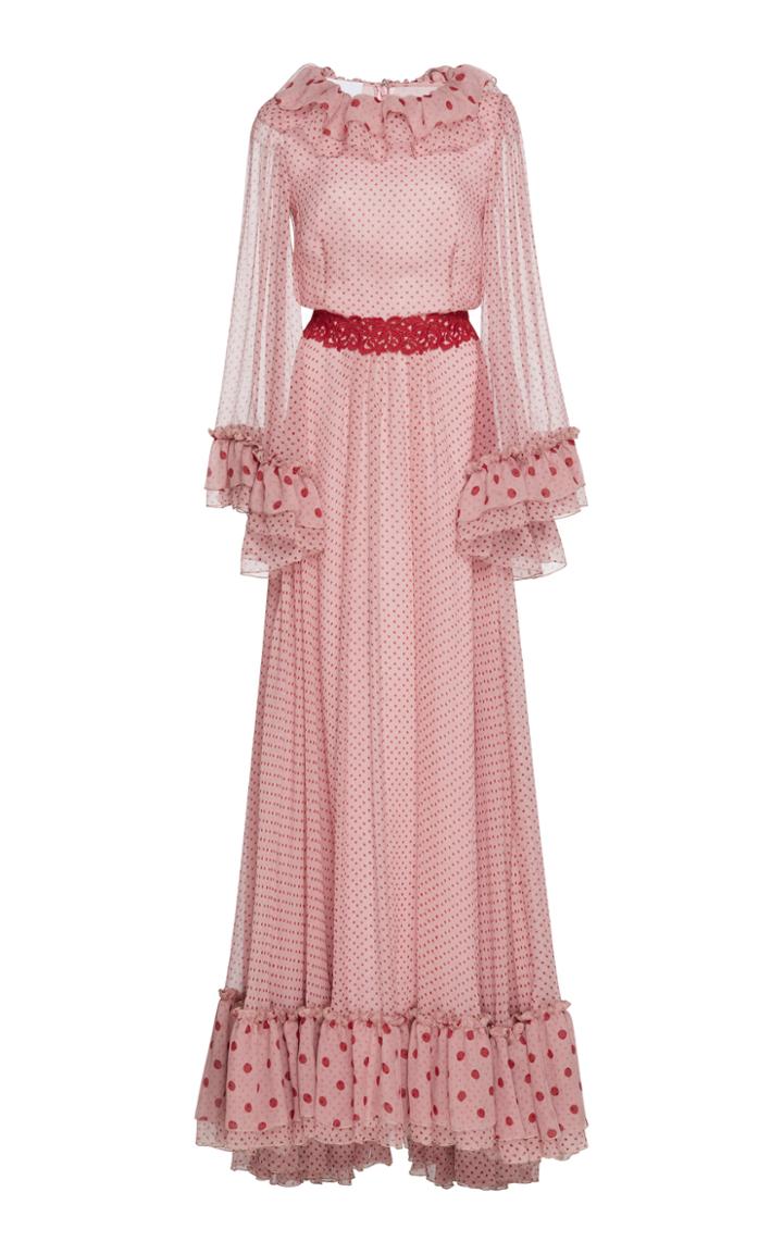Luisa Beccaria Chiffon Printed Dress