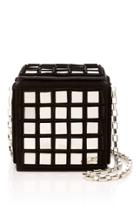 Tomasini Stanley Embellished Suede Square Clutch