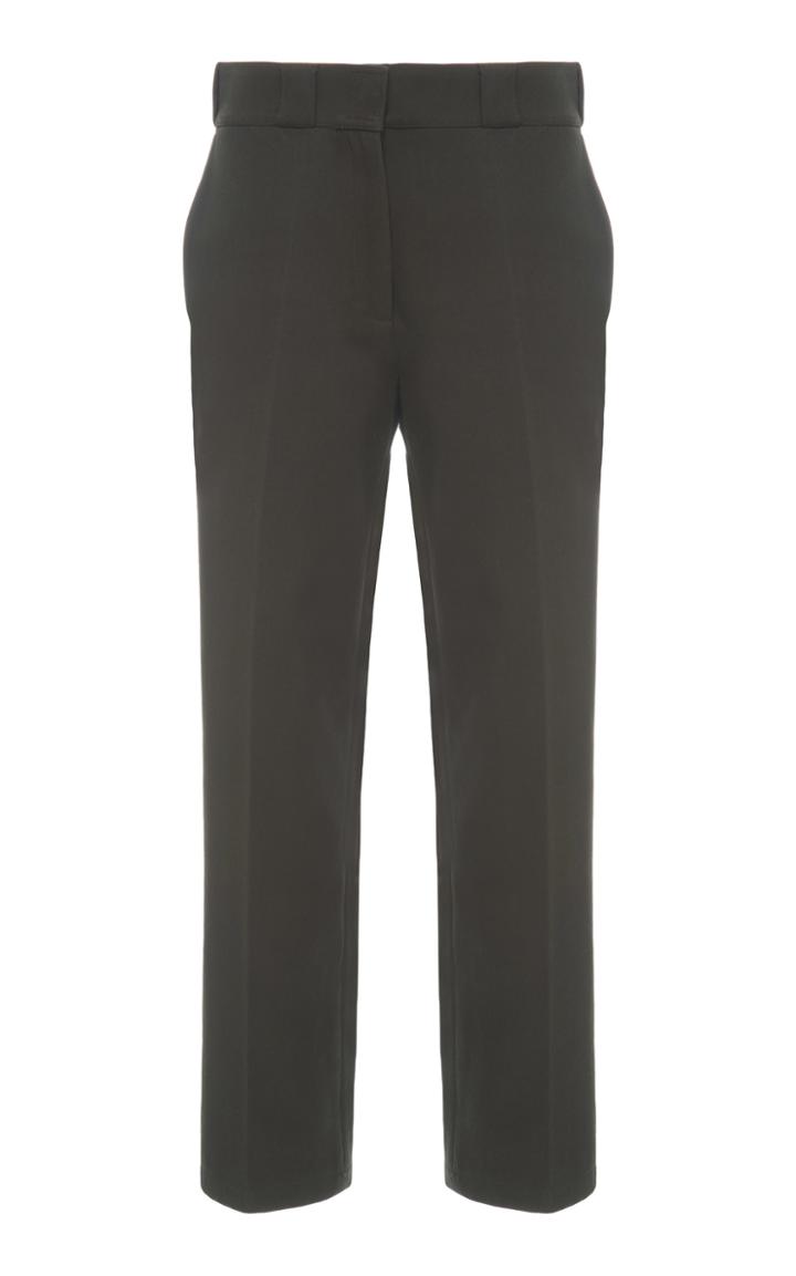 Agnona Cashmere Touch Cotton Straight Pant