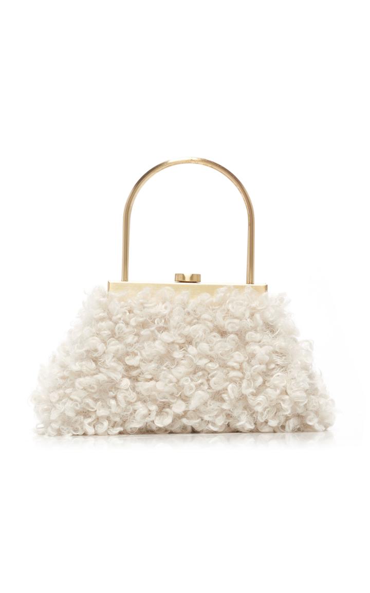 Moda Operandi Cult Gaia Estelle Mini Faux Fur Top Handle Bag