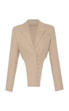 Lado Bokuchava Button-detailed High-low Cotton Blazer