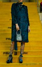 Alena Akhmadullina Velvet Knee Length Dress