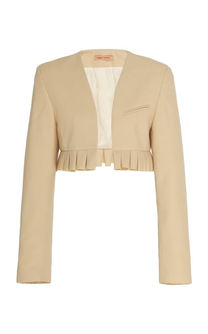 Moda Operandi Maggie Marilyn Together We Are One Canvas Blazer Size: 6