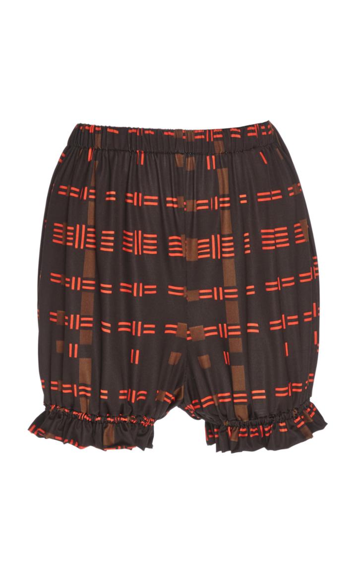 Simone Rocha Ruffled Hem Mini Shorts