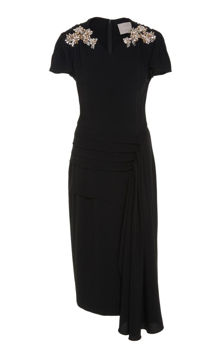 Jason Wu Collection Embroidered Crepe Sheath Dress