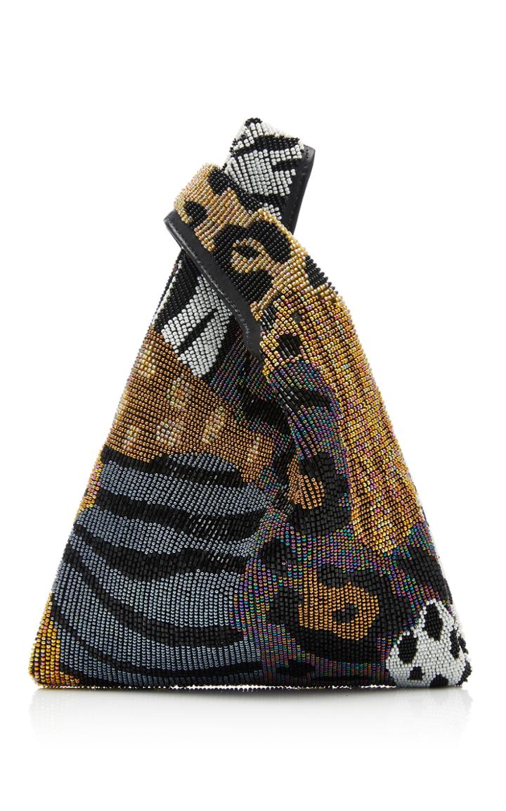 Moda Operandi Hayward Mini Shopper In Beaded Safari Print