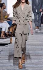 Michael Kors Collection Cropped Wide Leg Cuff Pant