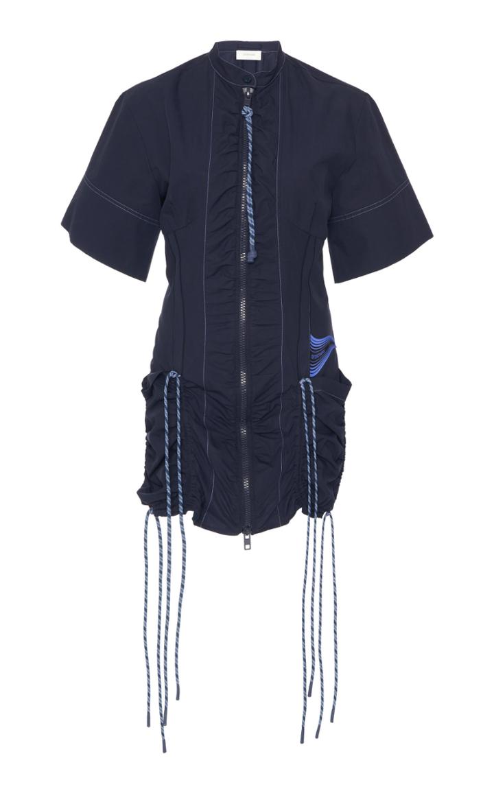 Sportmax Cenere Short Sleeve Cotton Dress