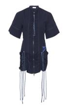 Sportmax Cenere Short Sleeve Cotton Dress