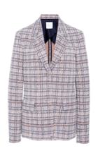 Rosetta Getty Fitted Cady Plaid Jacket