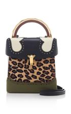 The Volon Alice Lunch Box Leopard-print Calf Hair And Leather Shoulder Bag