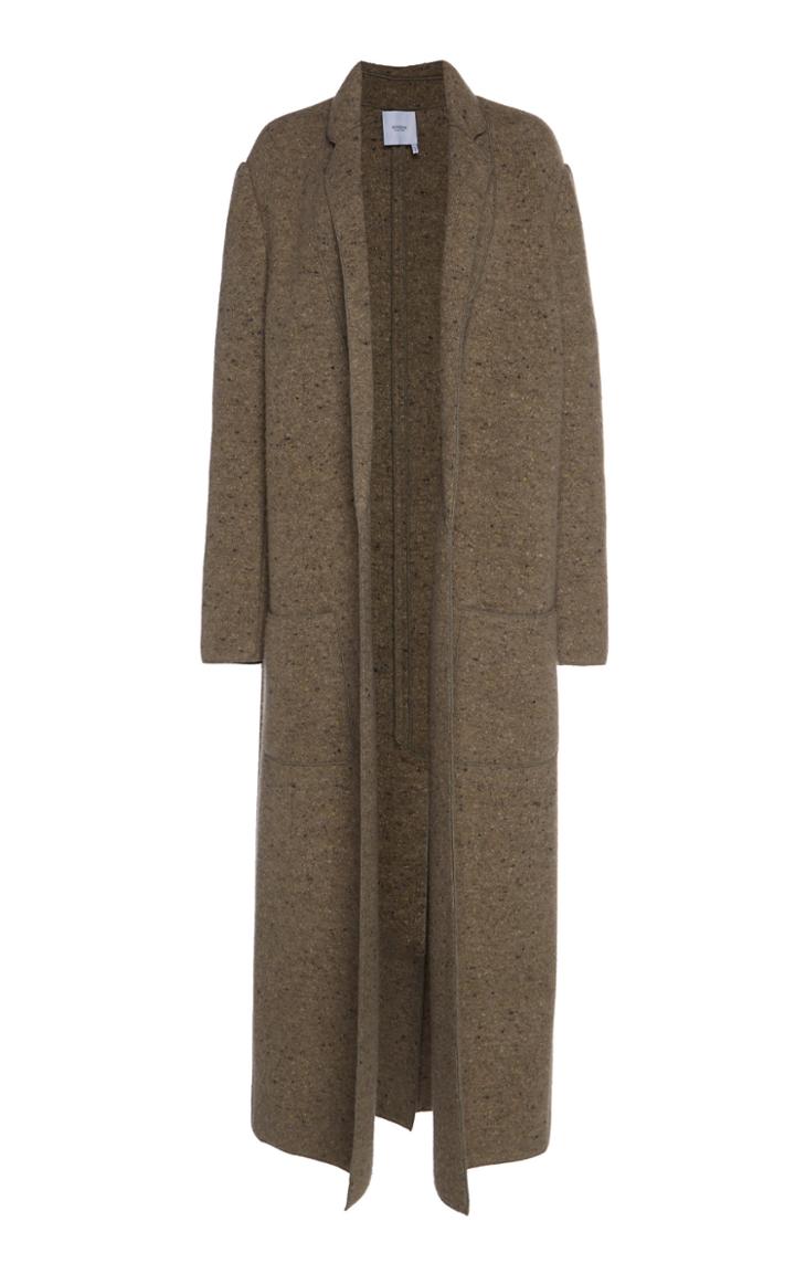 Agnona Wool-blend Tweed Revere Coat