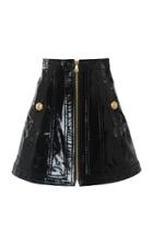 Balmain Patent Leather Skirt