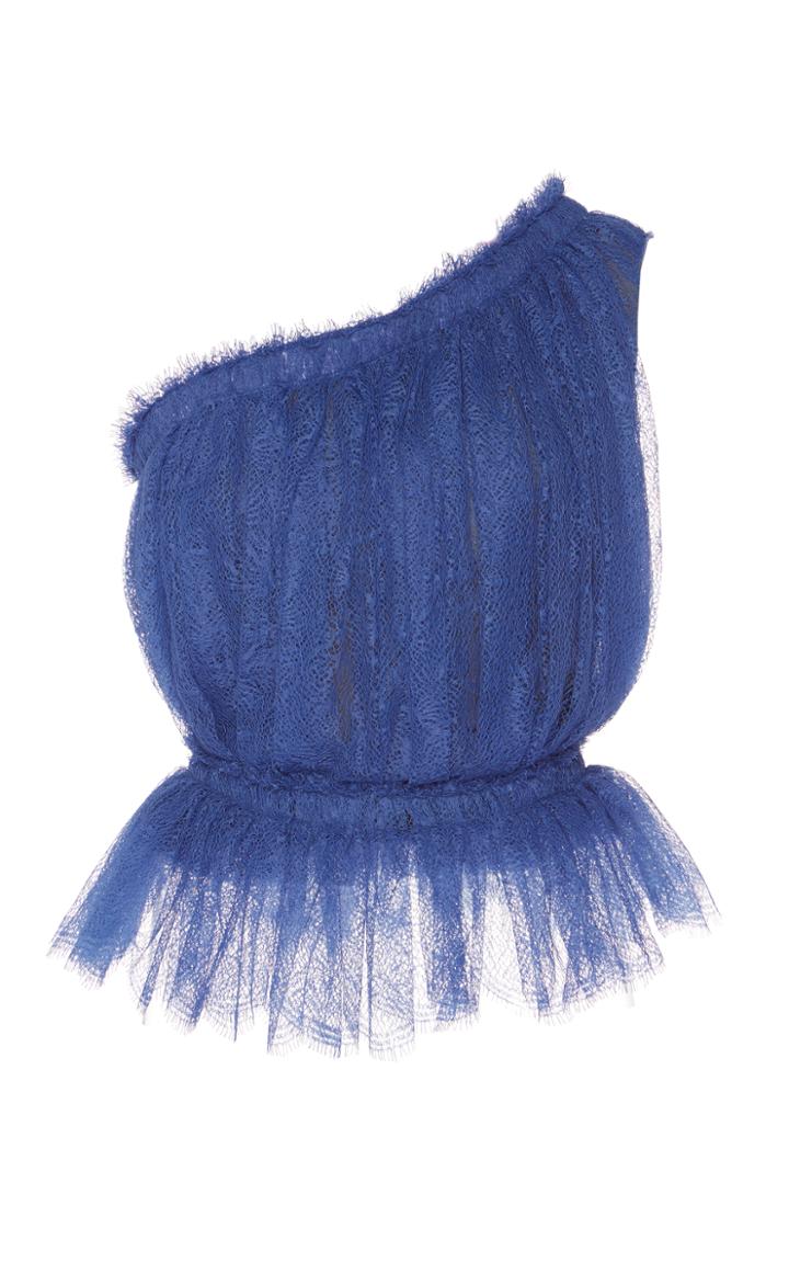 Emilio De La Morena One Shoulder Peplum Top