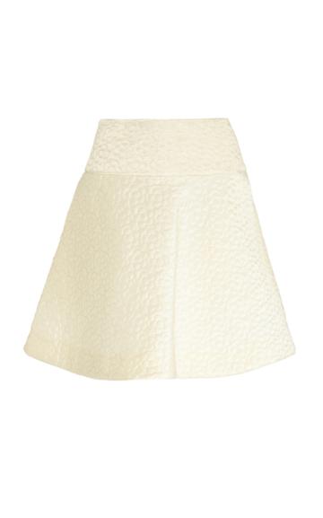 Ryan Lo Quilted Satin Mini Skirt