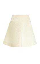 Ryan Lo Quilted Satin Mini Skirt