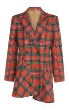 Tata Naka Classic Double-breasted Jacket With Godet