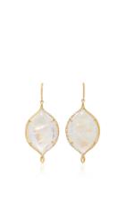 Jamie Wolf 18k Gold Rainbow Moonstone And Diamond Earrings