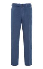 Officine Gnrale Paul Belted Cotton And Linen-blend Pants