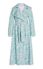 Moda Operandi Yuhan Wang Marlene Floral Print Faux Fur Coat