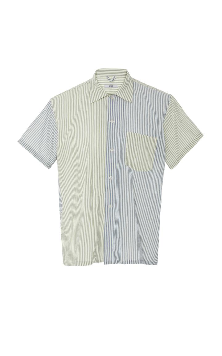 Bode Duo-tone Stripe Cotton Shirt