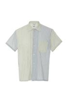 Bode Duo-tone Stripe Cotton Shirt