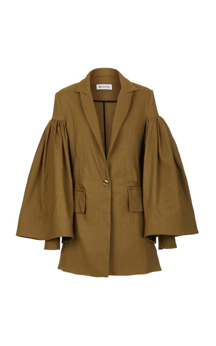 Maticevski Encumbrance Linen Blend Blazer