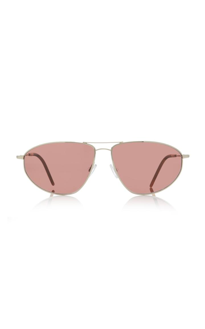 Oliver Peoples Kallen Aviator-style Gold-tone Sunglasses