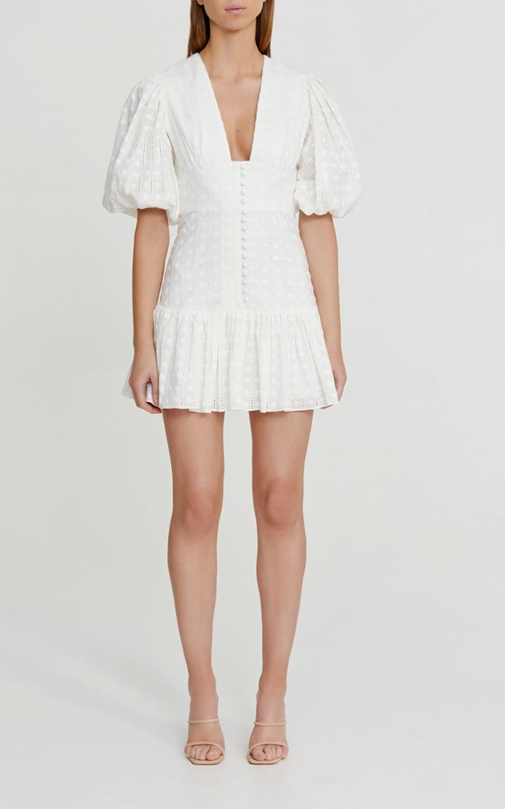 Moda Operandi Significant Other Sorrento Dotted Cotton Mini Dress