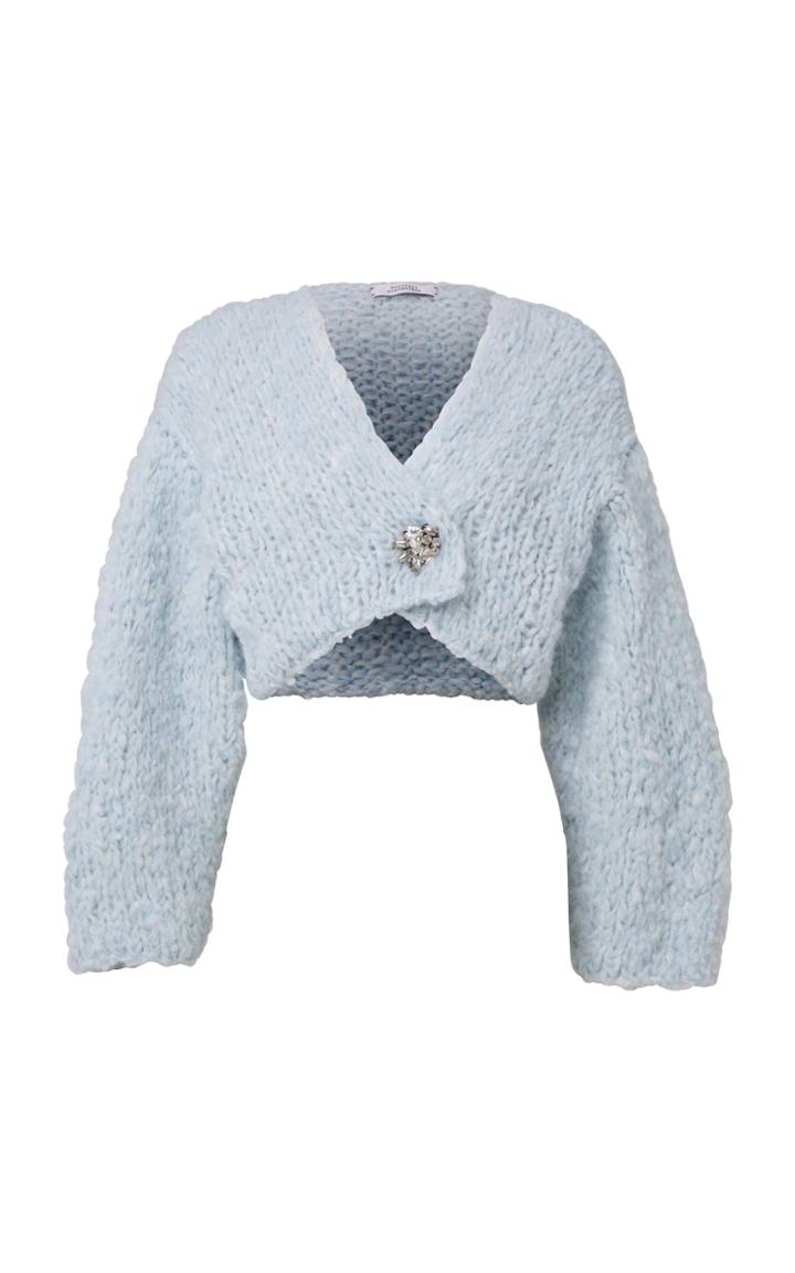 Moda Operandi Dorothee Schumacher Crafted Essence Oversized Wool-blend Cropped Cardi