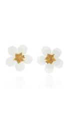 Mallarino Sakura 24k Gold Vermeil And Silk Earrings
