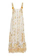Juliet Dunn Embellished Cotton Midi Dress