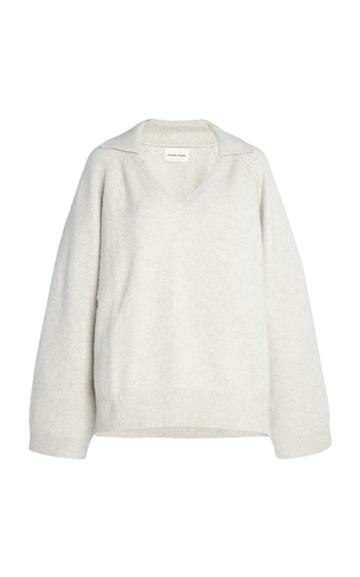 Loulou Studio Sperone Oversized Wool-blend Polo Sweater