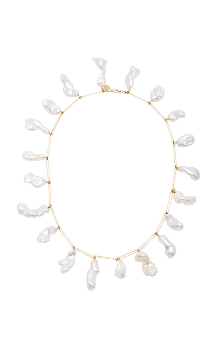 Mallary Marks Rare Attachment 18k Gold Pearl Necklace