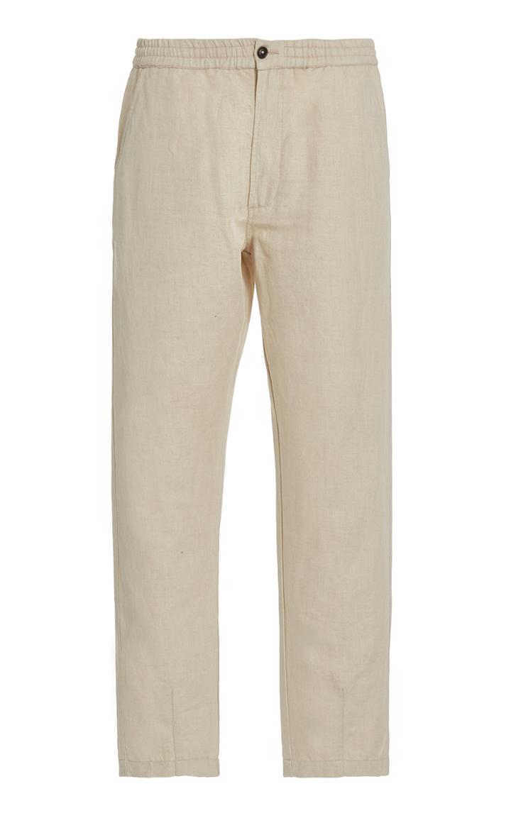Universal Works Linen And Cotton-blend Pants