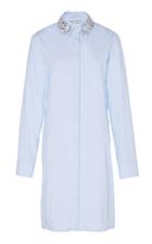 Paco Rabanne Embroidered Button Up Shirt Dress