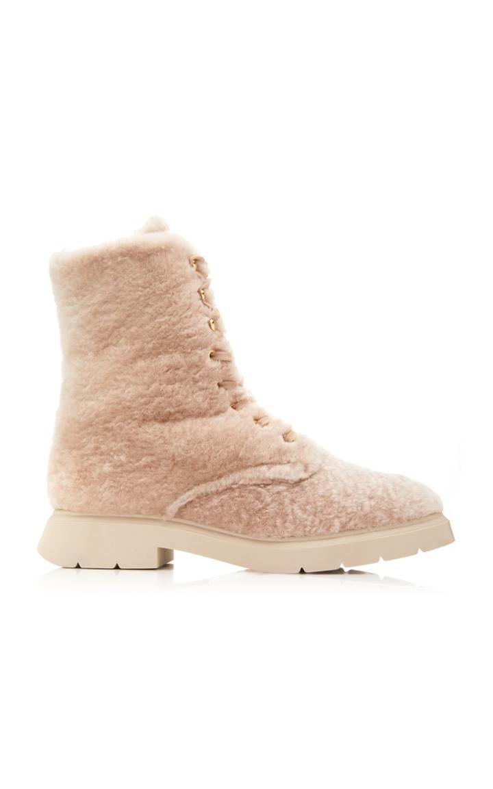 Stuart Weitzman Mckenzee Shearling Ankle Boots Size: 5